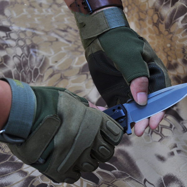 Versatile Black Hawk Tactical Half-Finger Gloves for Outdoor Pursuits, Unisex - Biking, Hiking, Camping, Fishing, Driving, Combat - M, L, XL