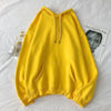 Cozy Fleece-Lined Hooded Sweater in Solid Colors, Polyester, Winter Fashion, Warm & Comfortable.