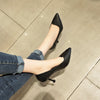 Chic Black Stiletto Heels with Pointed Toe for Elegant Style