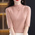Fashionable Half-Sleeve Turtleneck Women's Sweater in Various Colors and Sizes