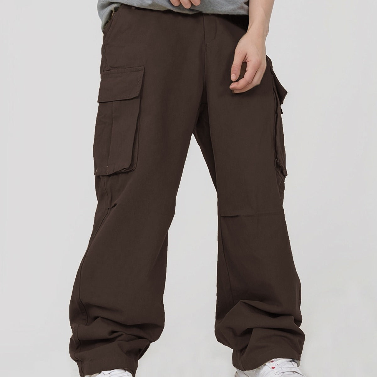 Three-dimensional Pocket Overalls Functional Lace-up Loose Casual Pants