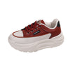 Trendy Korean Style Running Shoes - Black, White, or Red - Lace-up Lightweight Design - Women's Casual Footwear