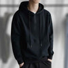 Men's Stylish Fleece Hooded Sweater - Korean Style, White Pattern, Comfortable Fit, Spring/Autumn Fashion.