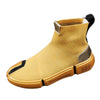 High-Top Men's Breathable Sock Shoes - Golden or Silver Spring Trend, Korean Style Fashion for Men.