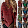 Chic Retro V-Neck Women's T-shirt in 3D Prints - Vintage-inspired style with modern flair in vibrant colors and plus sizes.