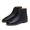 Men's Height Boost Leather Martin Boots - Black High-Top for Style & Comfort. Ideal for Casual & Formal Wear. Breathable & Durable.