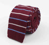 Classy Striped Knitted Tie for Men - Slim & Elegant
