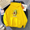 Warm Sporty Avocado-Print Hoodie for Women