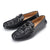 Men's Genuine Leather Crocodile Skin Casual Shoes in Black - Handcrafted, Flat Heel, Stylish and Comfortable - Sizes 38-44