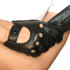 All-Season Men's Leather Driving Gloves - Touchscreen-Sensitive - Black, Brown, or Light Brown - Non-Slip Grip - Size S to XL