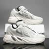 Contemporary Winter Sneakers in Silver Black - Chic, Trend-setting Sports Style with Thick Sole for Height Boost