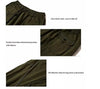 Reflective Double-Pocket Stockings in Black & Army Green, Multi-Size Fashion Stockings, Low-Waist Design, Reflective Accents.