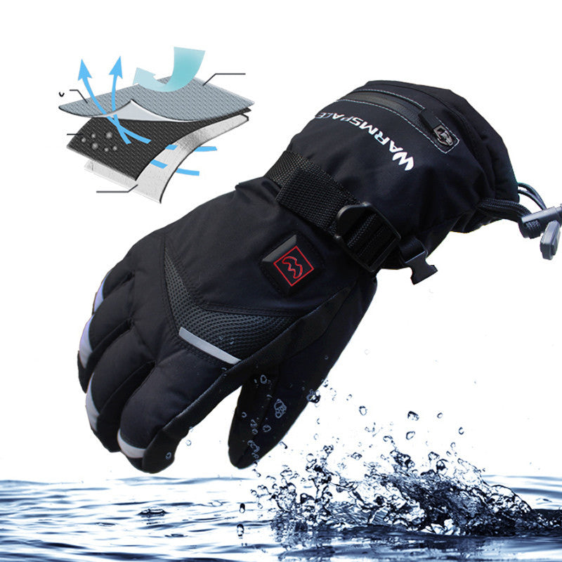 Smart lithium battery electric heating gloves