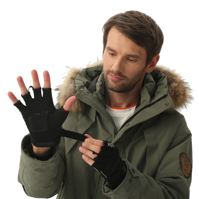 Half Finger Gloves Charging And Heating