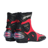 Breathable Anti-Collision Cycling Boots by Riding Tribe - Black/White/Red Sizes 40-45 - All-Season Microfiber Leather Mid-Length Design