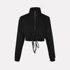 Trendy Women's Short Hoodie for Fall Streetwear - Cozy & Stylish Polyester Hoodie