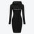 Women's Hooded Sweatshirt Dress - Cozy Autumn-Winter Style, Loose Fit, Medium Length, Fleece Thickness - Various Sizes Available