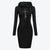 Women's Stylish Hoodie Sweatshirt Dress for Autumn/Winter, Comfortable and Cozy, Polyester Blend, Versatile Solid Color Design