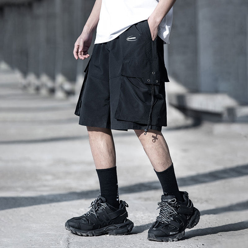 Summer Men's Shorts Five-Point Pants Pants Tooling Loose Straight