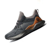 Comfort Lightweight Sports Shoes for Casual Fashion in Beige, Gray, and White Pattern