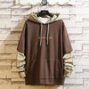 Trendy Plus-Size Two-In-One Look Hooded Sweater for Youth - Casual Korean Fashion in Loose Fit - Unisex Urban Style -