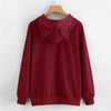 Comfy Crop Top Hooded Sweatshirt for Women | Long Sleeve, Velvet Soft Hoodie - Casual Streetwear Fashion