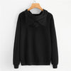 Comfy Crop Top Hooded Sweatshirt for Women | Long Sleeve - Trendy velvet-soft hoodie for women - Casual streetwear style.