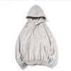 Trendy Plus Size Men's Hooded Sweater in White - Casual & Comfortable Cotton Sweater