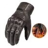 Breathable Leather Half-Finger Motorcycle Gloves, All-Season High-Impact Grip, Real Sheepskin, Sizes M-2XL.