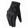 Breathable Leather Motorcycle Gloves, Half-Finger, All-Season for High-Impact Riding. Waterproof Sheepskin, Non-Slip Grip. M-XL Sizes.