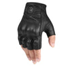 Breathable Leather Half-Finger Motorcycle Gloves, All-Season Riding Gear
