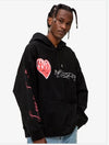 Unisex Flame Love Graphic Hoodie in White or Black - Trendy & Comfortable Casual Wear