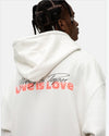 Unisex Flame Love Graphic Hoodie in White or Black