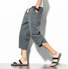 Chinese Style Men's Wide-Leg Lantern Pants, Traditional Road Gown Print Design, Sizes M-5XL, Comfortable & Trendy.