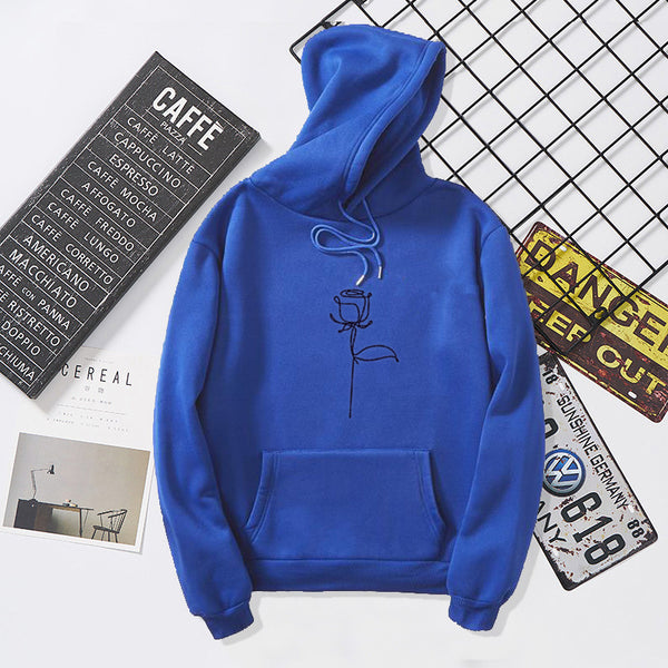 Vibrant Graffiti-Style Women's Hooded Sweatshirt, Loose Fit, Polyester, Street Art Print, Comfortable Fleece, Versatile Colors.