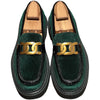 Summer Men's Platform Loafers, Enhanced Comfort, Trendy Design, Black/Green, Durable Materials, Sizes 38-43