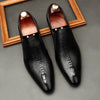 Men's Classic Pointed Toe Leather Dress Shoes - Stylish & Comfortable Business Footwear