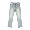 Antidote Sky Blue Flared Jeans - Non-Stretch Denim with Frayed Finish