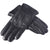 Men's Black Sheepskin Leather Thermal Gloves with Touch Screen Functionality