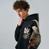Yokosuka Hefushi Nine-Tailed Fox Velvet Hoodie - Winter Collection, Comfortable Sweatshirt - M to 3XL Sizes
