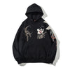 Yokosuka Hefushi Nine-Tailed Fox Velvet Hoodie - Winter Sweater M-3XL Comfortable Sweatshirt Urban Chic-Japanese Embroidery.