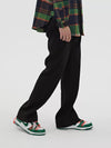 Chic Polyester-Cotton Blend Flared Trousers for Men and Women