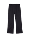 Chic Polyester-Cotton Blend Flared Trousers for Men and Women, Everyday Fashion, Asian Size, Loose Fit Design