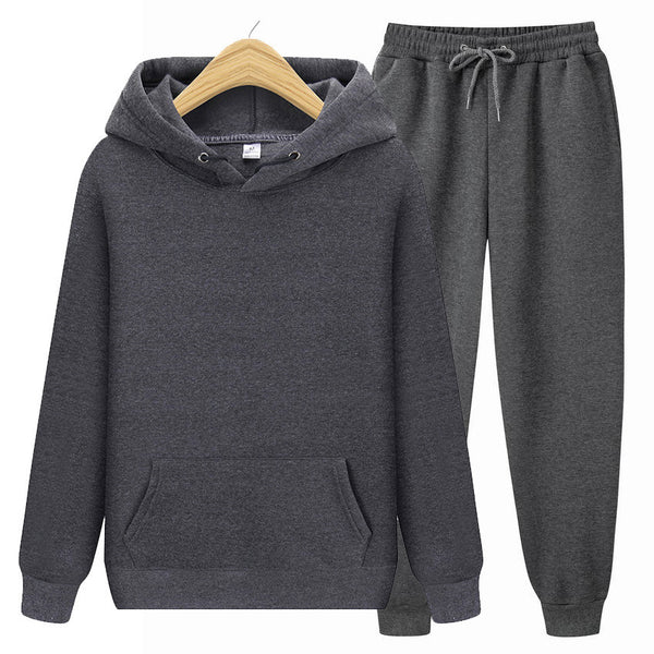 Unisex Solid Color Hoodie - Comfy & Stylish Polyester Blend