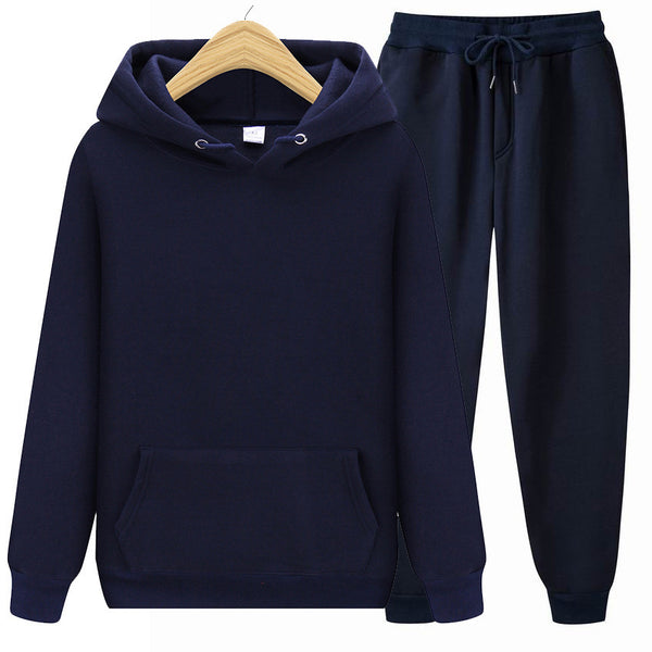 Unisex Solid Color Hoodie - Comfy & Stylish Polyester Blend