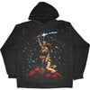 Unisex Comic Style Graphic Pullover Sweater in Striking Black Color - Trendy and Youthful Design from 100% Cotton