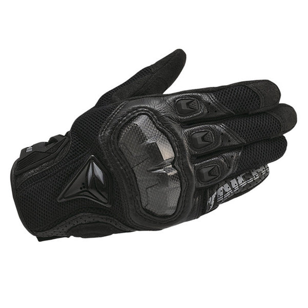 Summer Breathable Cycling Motorcycle Gloves in Black, Red, Blue - High-Quality Nylon - Adult Riding Gear - Comfortable and Safe - Sizes M, L, XL