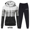 Women's Hooded Tracksuit Set - Casual and Comfy Cotton Sweater - Two-Piece Leisure Wear - Female Fashion outfit