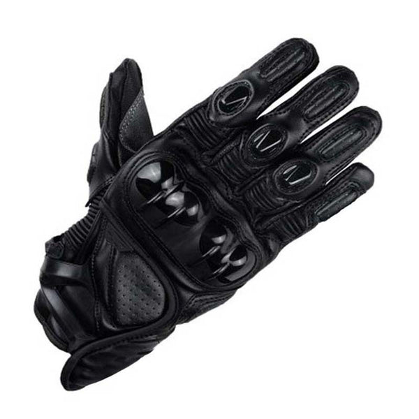 Leather Racing Motorcycle Gloves in Black, Red, Blue, Green | Sizes M-XL | Premium Quality and Style for Riders | Rider Gear
