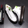 Elevated Stylish Martin Boots for Men - Black & White Casual Thick-Soled Shoes - Youth Fashion for Spring & Autumn